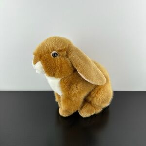 Lelly Venturelli Rare Bunny Rabbit 12” Realistic Brown Plush Stuffed Animal